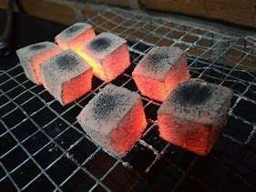 Odorless coconut briquettes for grilling